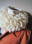羊毛フェルトのマフラー,イソギンチャク